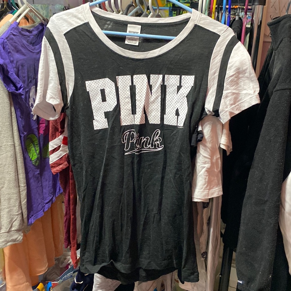 Pink large black tshirt
